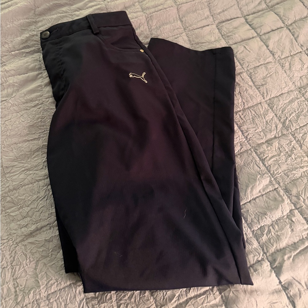 Puma Boys Navy Golf Pants.  Boys size Large